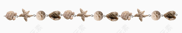 棕色海螺海星链子饰品
