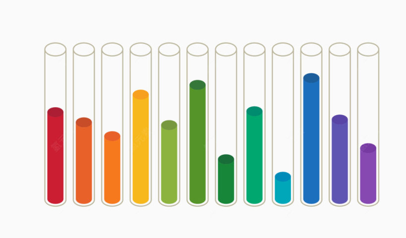 实验试管分布图矢量素材下载