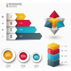 矢量立体几何图表