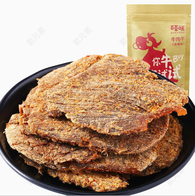 百草味香辣牛肉干