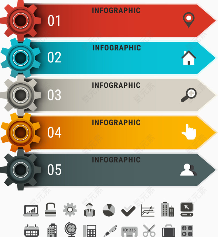 矢量齿轮网页图表
