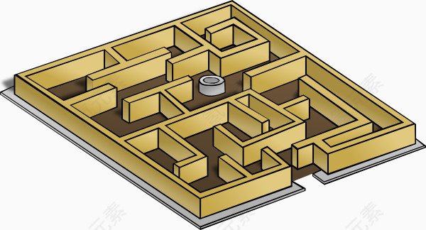 金色迷宫立体图