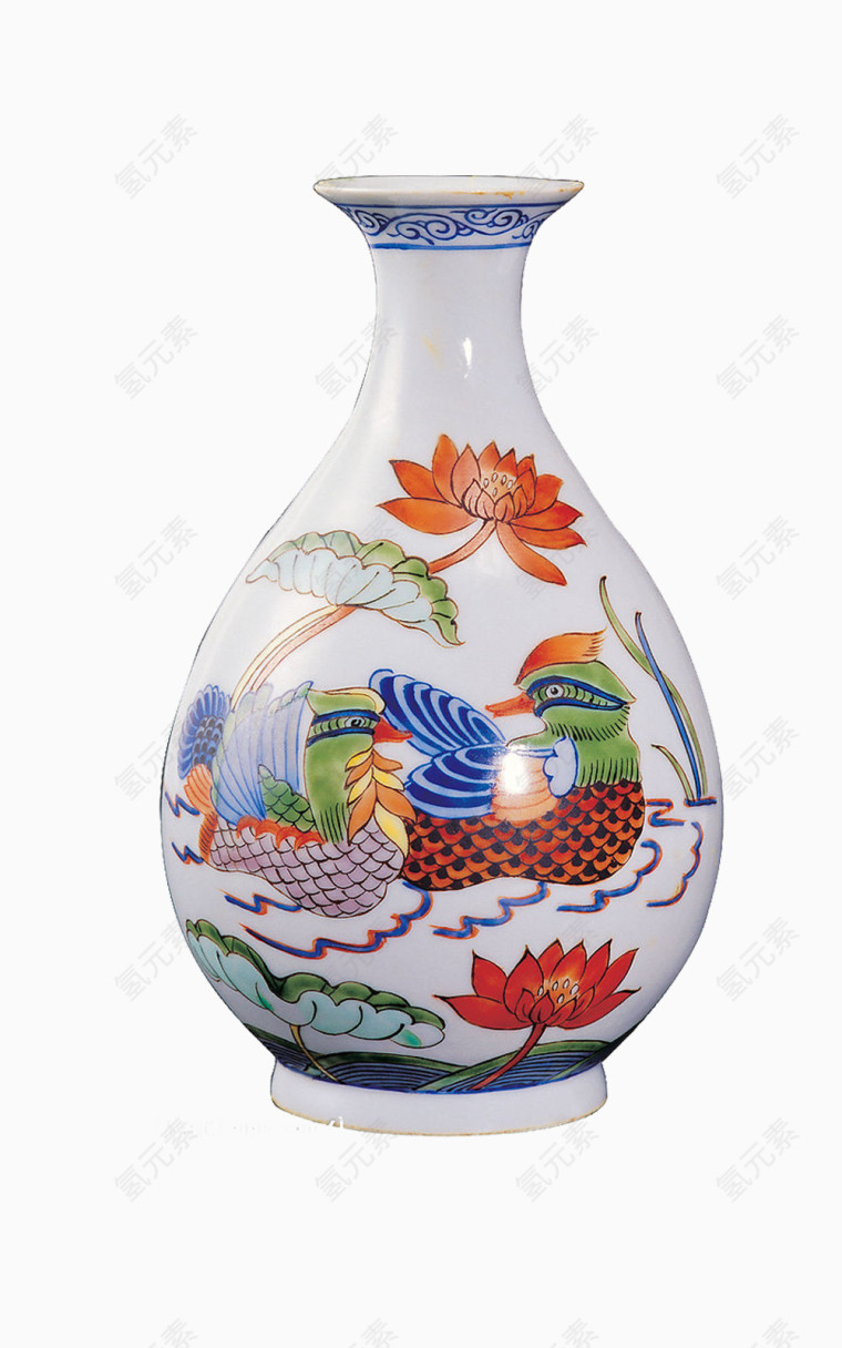 陶瓷彩绘瓶