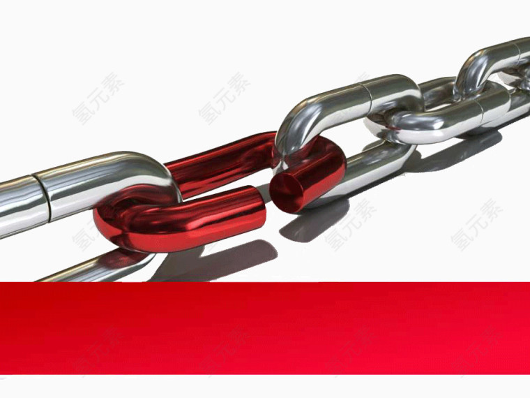 红色锁链系列PPT背景