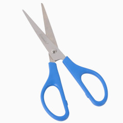 蓝色塑胶手柄剪刀