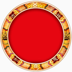 红色中国风节日装饰
