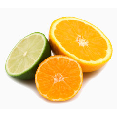 青柠檬和橙子