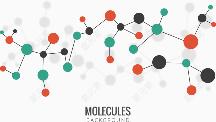 矢量手绘化学排列