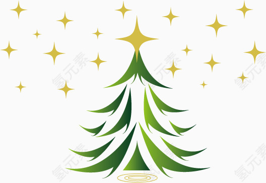 矢量形状圣诞树