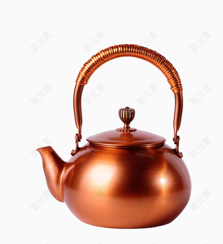 典工堂铜茶壶 纯紫铜壶