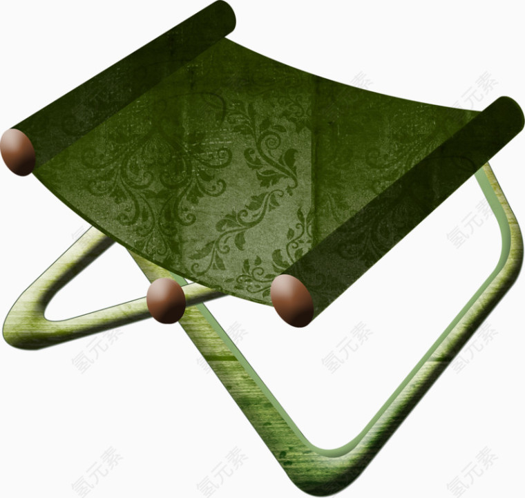 绿色折叠凳子