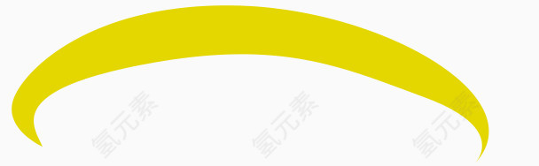 流畅线条黄色简约形状