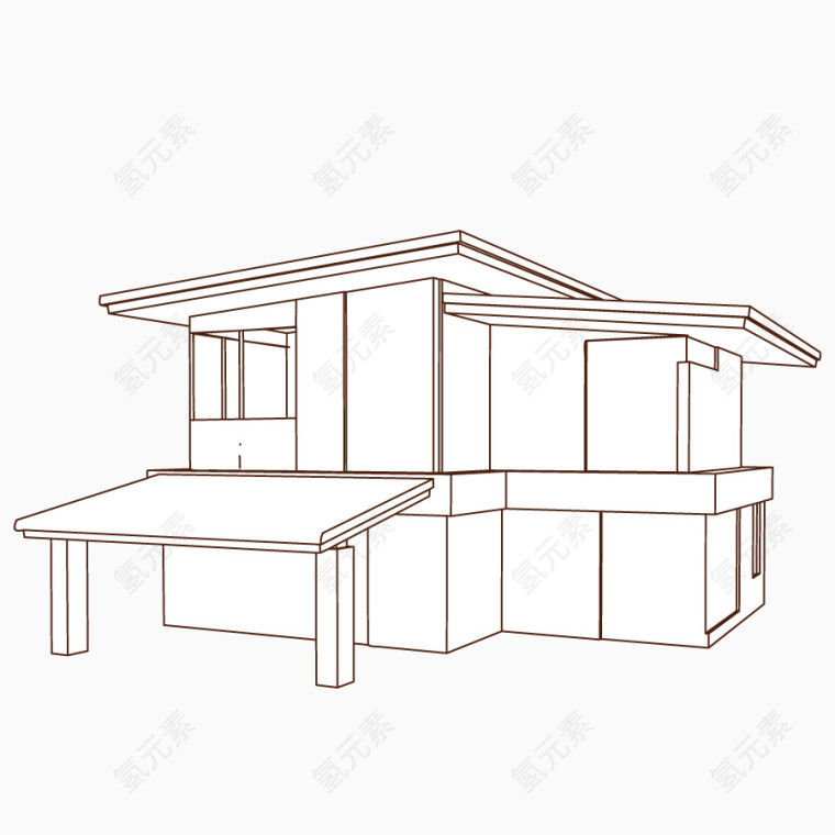 矢量高楼建筑模型