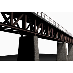 高架桥暗红色大理石柱