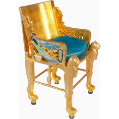 古代金色皇帝座椅图片