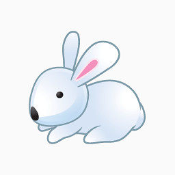可爱小白兔图标