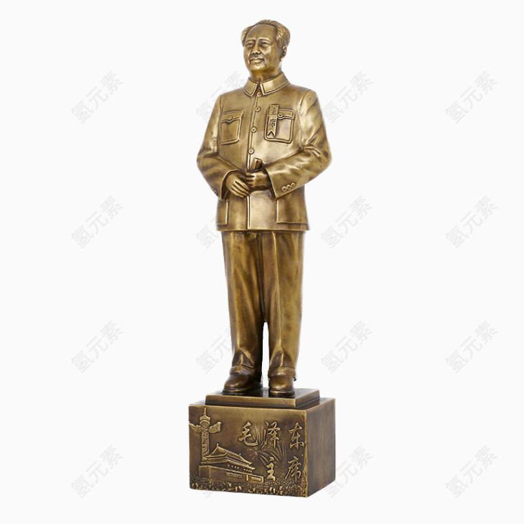 毛主席伟人雕像铜像