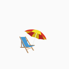 沙滩椅伞