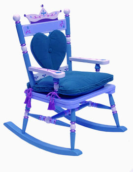 漂亮的蓝色摇摇椅
