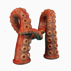 3D创意字母章鱼
