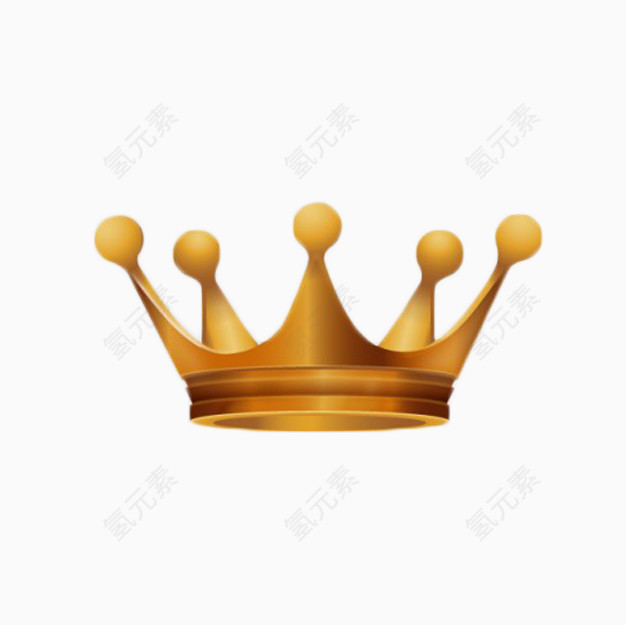 金色皇冠装饰元素