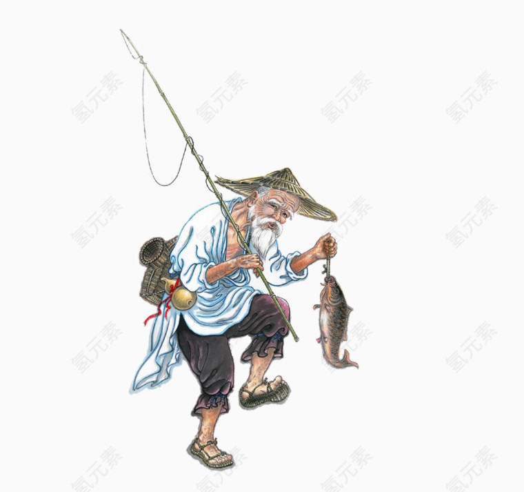 钓鱼老翁