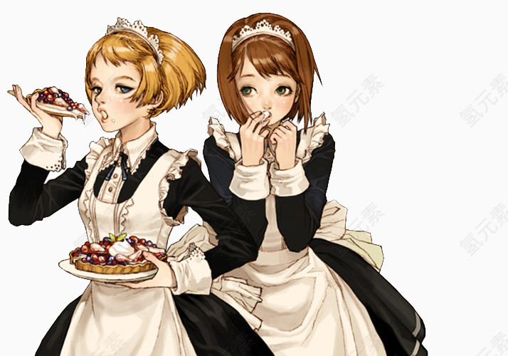 吃蛋糕的女仆