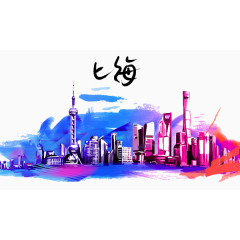 上海 剪影 城市