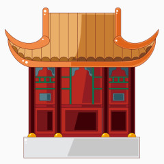 中国风的建筑物  素材