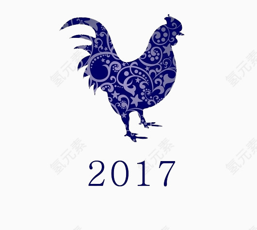 2017鸡年雄鸡图