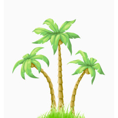 棕榈树夏季插图