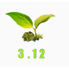 绿色树苗3.12植树节