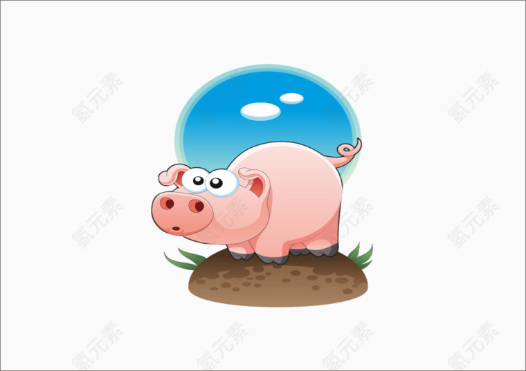 猪插图素材