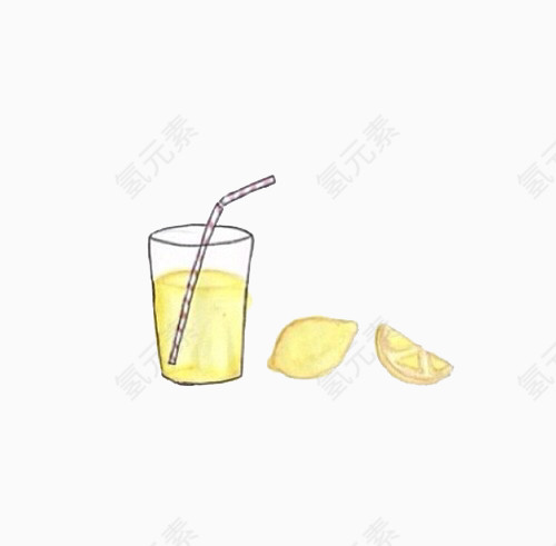 黄色柠檬汁