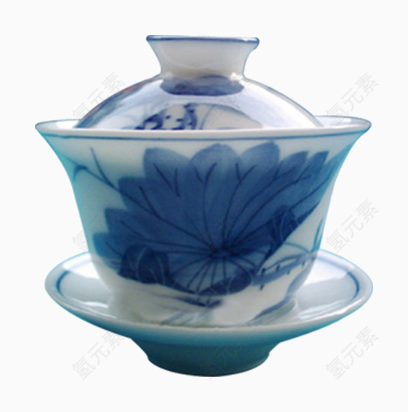 青花瓷茶杯