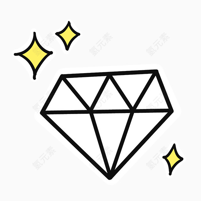 闪亮亮的钻石标签