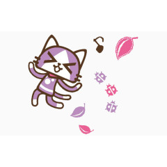 紫色猫咪