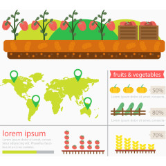矢量生态农业的全球分布