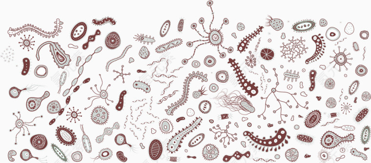 细菌图形矢量素材