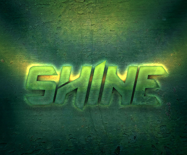 油漆上的SHINE