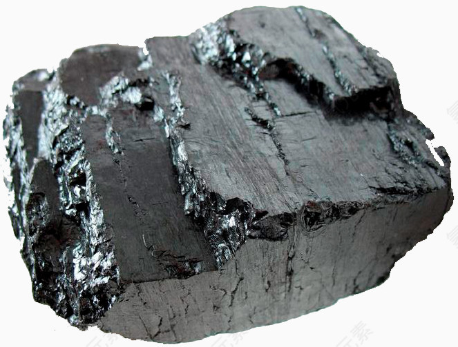不规则的煤炭