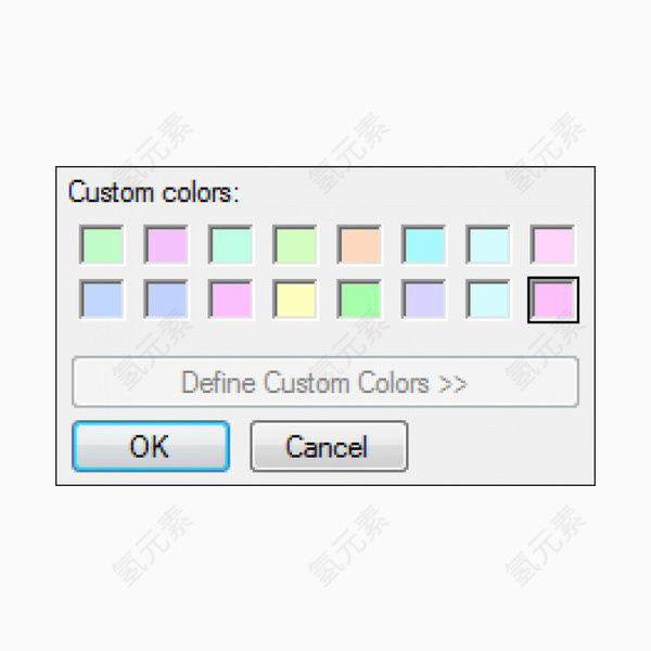 颜色选择器透明背景素材
