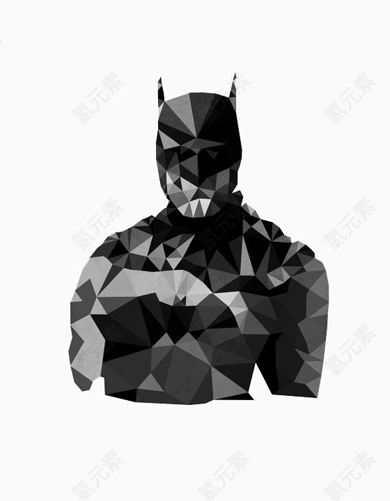 黑色菱形拼接蝙蝠侠