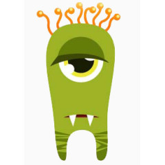 绿色尖牙怪物