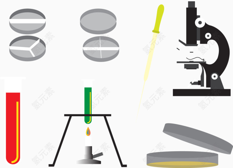 矢量化学研究用品插图