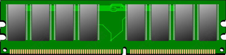 绿色长的卡通内存卡