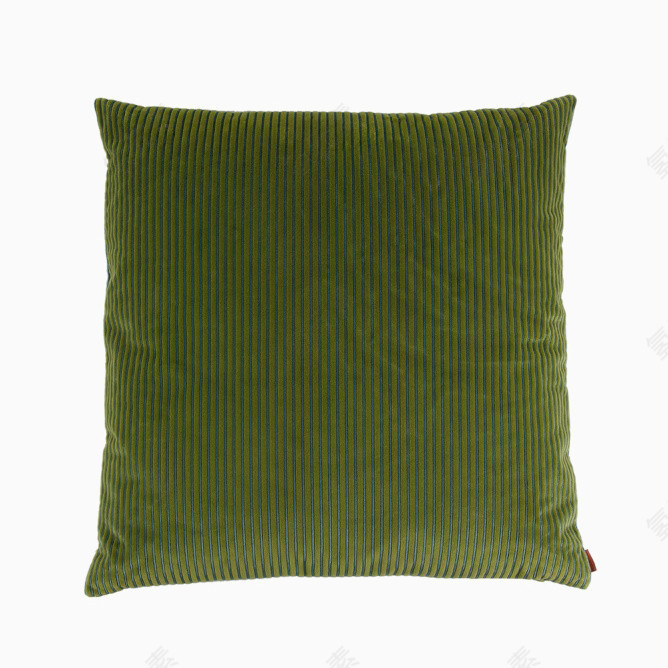 正方形绿色布艺抱枕