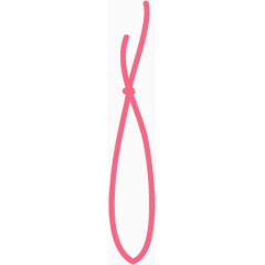 粉色绳子