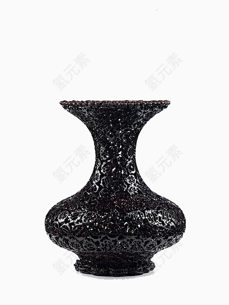 纯黑色花瓶