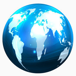 蓝色世界地球图标下载
